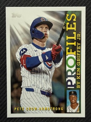 2026 Topps Series 1 #TP-13 Pete Crow-Armstrong Profiles By Ken Griffey Jr Cubs