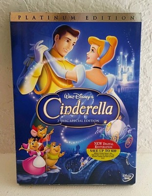 Cinderella: Platinum Edition (2 DVD Special Edition) New W/Slipcover Disney 