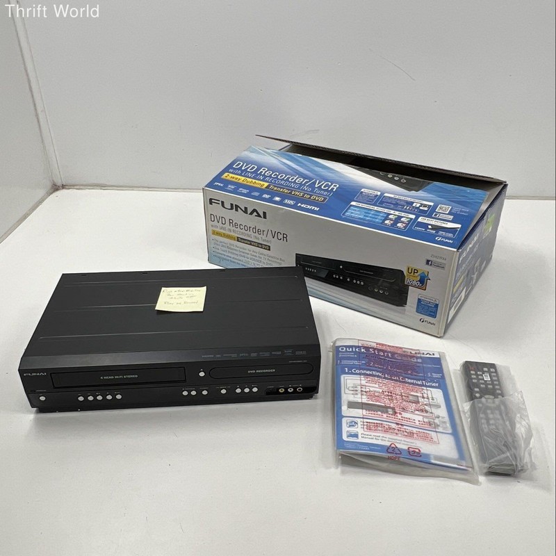 Funai ZV427FX4 DVD Recorder VCR Combo HDMI 1080p Upconvert Needs Repair