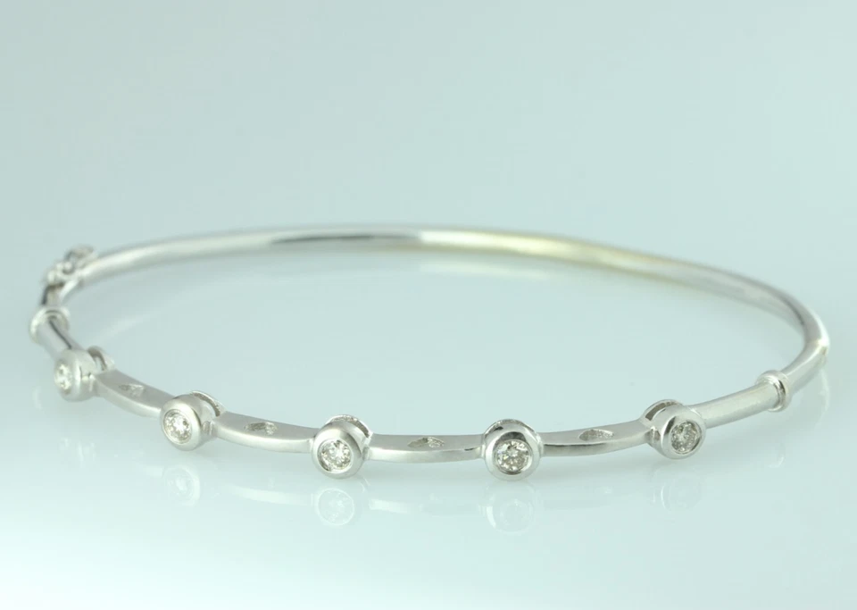 $3500 / EFFY 0.5 CWT Diamond Heart Bracelet / 14K Gold / Wholesale - Image 2 of 4