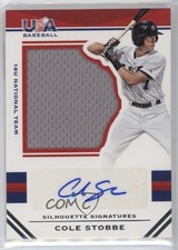 2017 Panini USA Baseball Stars & Stripes Jersey 28/49 Cole Stobbe #86 Auto 0i76
