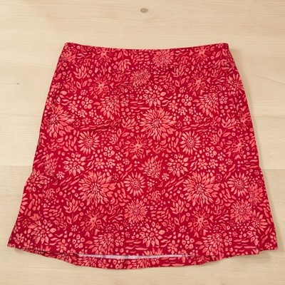 RipSkirt Hawaii Wrap Skirt Womens Medium Red Pink Floral Quick Dry Adjustable