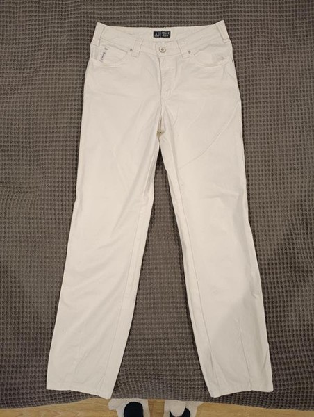 Women Armani Jeans Trousers White 36 / S / 44