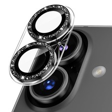 Podick Camera Film For Iphone 17, Glitter Camera Cover, 9H Tempered Glass And A