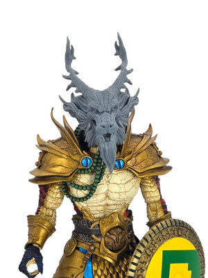 Custom 3d Printed Eastern Dragon Headsculpt For Mythic Legions 1/12 Scale 