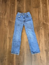 RARE VINTAGE Orange Tab Boys Levi  s Size 14 Slim Denim Jeans USA Made