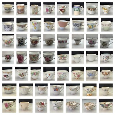 VINTAGE PORZELLAN TEETASSE S - Auswahl an Mustern, Stilen & Farben