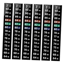  6 PCS Aquarium Thermometer Strips, Fish Tank Thermometer 5.13" x 0.71"