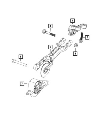 Genuine Mopar Engine Mount Bracket 68353710AC