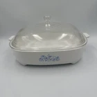 Vintage Corning Ware Microwave Browning Dish MW-16 Sears 8467320 with Pyrex Lid