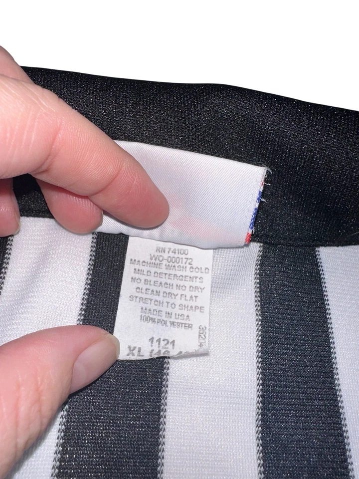 Camisa de árbitro ropa deportiva de trabajo en equipo vintage 1/4 cremallera XL hecha en EE. UU. Foto 4 de 4