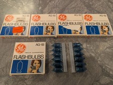 Sylvania Flashbulbs Blue Dot AG1B Vintage- 5 Boxes 60 Bulbs- Brand New