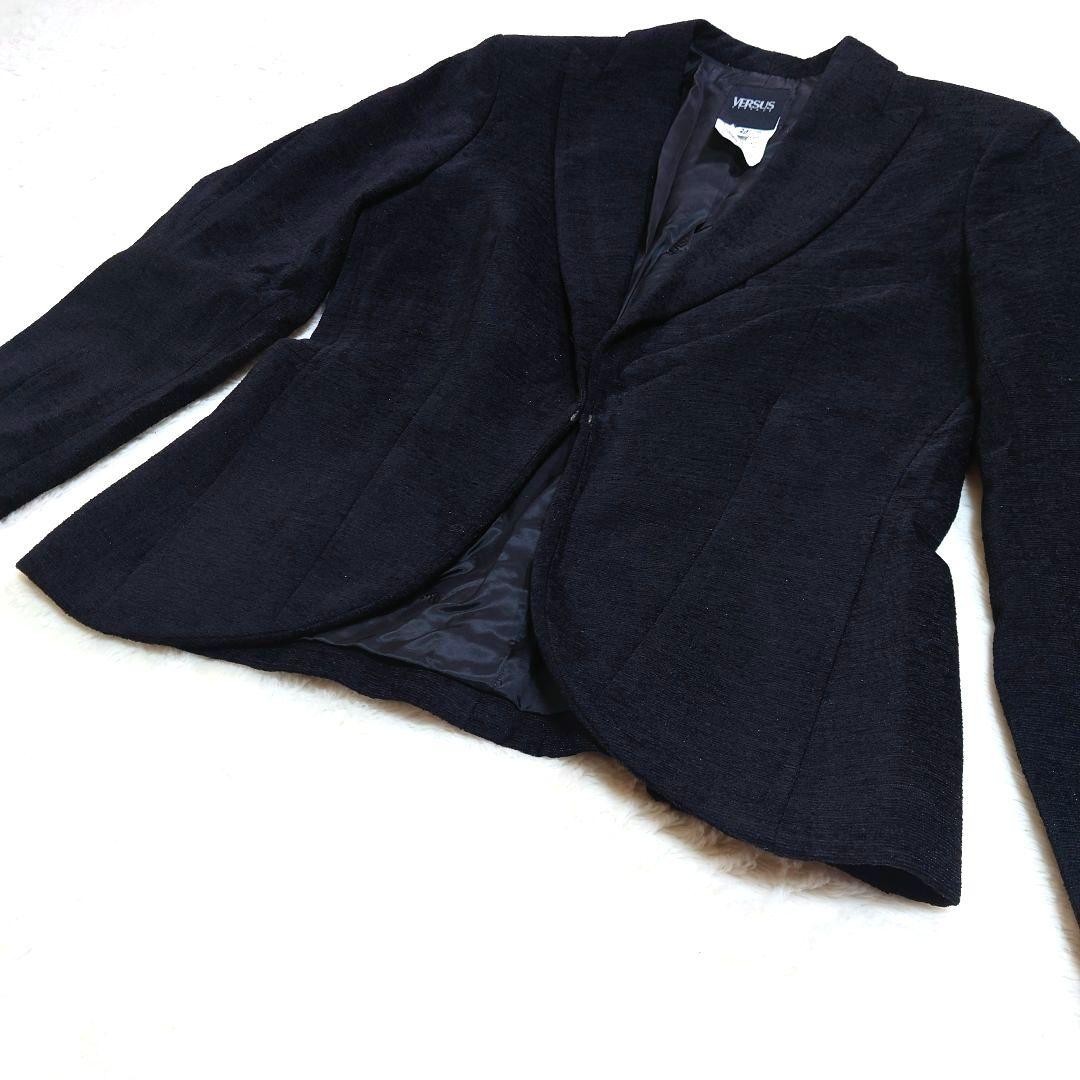 Versace Black Skirt Suit Set M Size 38 Italian Quality Soft Fabric thumbnail 6