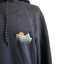 Billabong Hoodie Men M Blue Adventure Division Outdoors Pockets Sweater