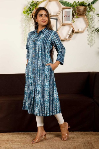 collar kurti designs