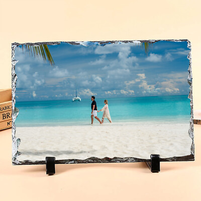 Sublimation Blanks 5.9 x 7.9'' 28Pcs Rectangle Photo Slate Rock Plaque DIY Gift