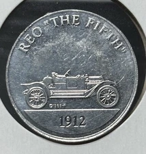 Sunoco DX Antique Car Coin Series 1 1912 Reo The Fifth Aluminum Token