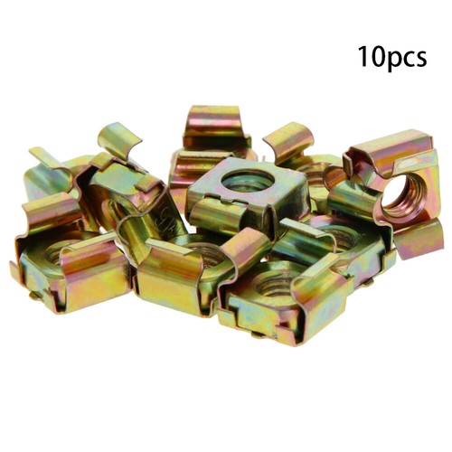 10pcs M4/5/6 Cage Nut Square Hole Captive Nut Fastener Screw Bolt Zinc