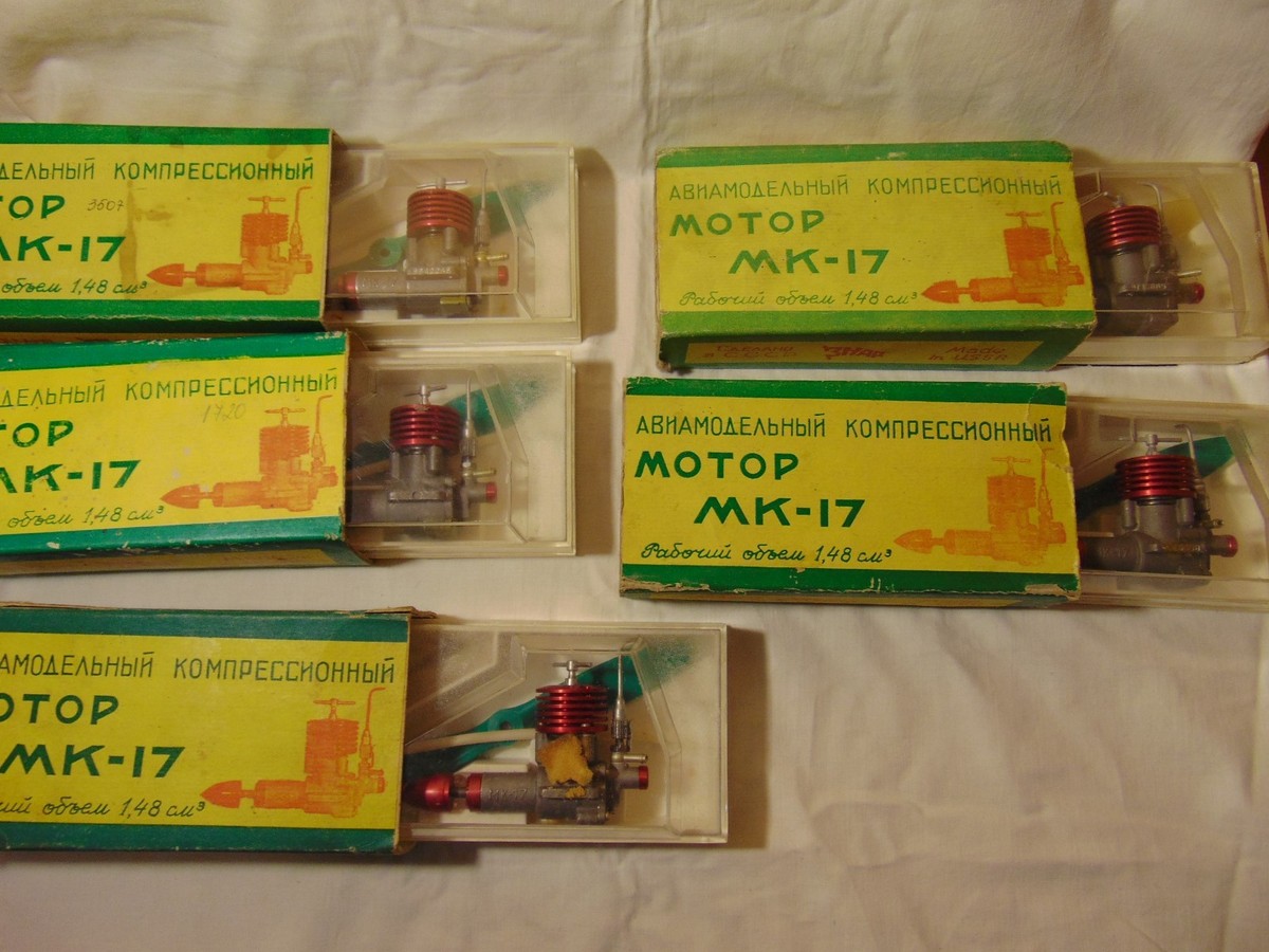 MK-17 Compression 1.5cc Airplane Model c/l Engine Diesel Soviet MK
