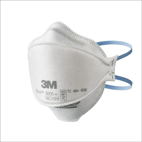 (20 Pack) 3M Aura 9205+ N95 Mask NIOSH Particulate Respirator & Surgical Masks - Picture 4 of 7