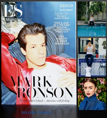 MARK RONSON LATE NIGHT FEELINGS SHALLOW LILY COLLINS ES MAGAZINE MAY 2019 NEW