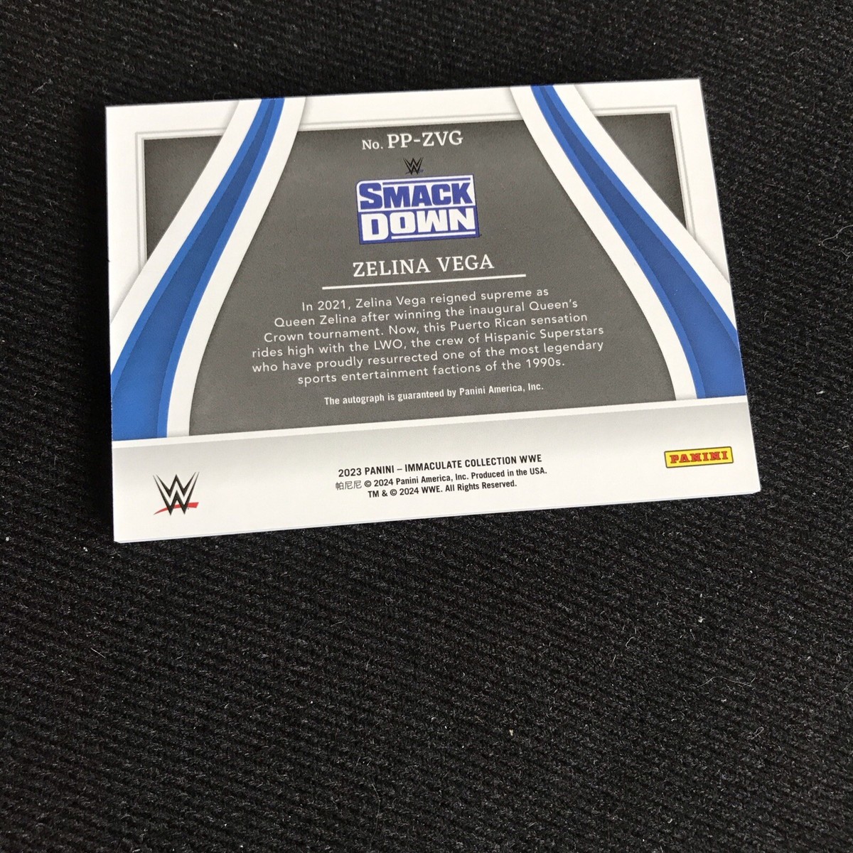 2023 Panini Immaculate Collection WWE Zelina Vega Past And Present