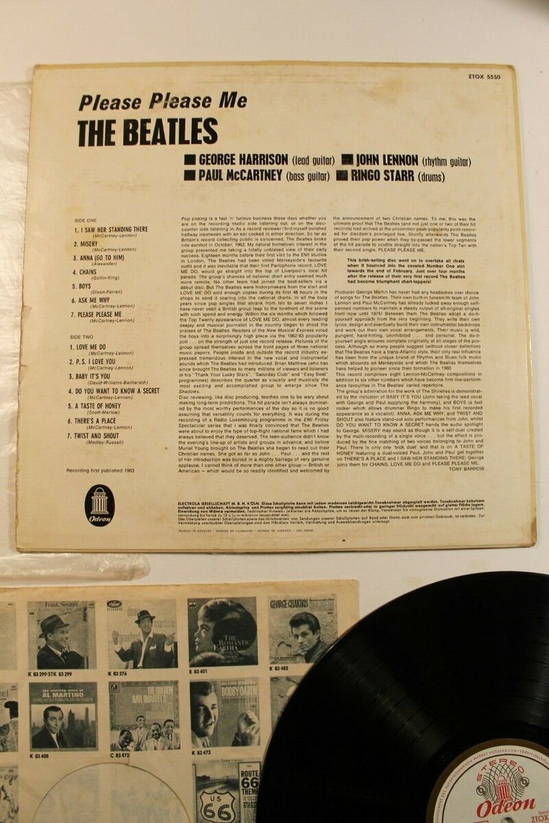 THE BEATLES PLEASE PLEASE ME 1964 Odeon GOLD Red GERMAN THE BEATLES PLEASE PLEASE ME 1964 Odeon GOLD Red GERMAN