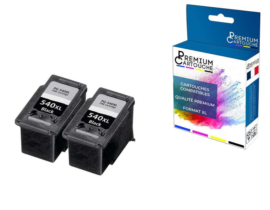 Cartouche Canon PG-540XL noir haute capacité lot de 2