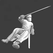 Northern Crusades Miniatures Medieval Wounded Crusader Knight Casualty Marker 3D