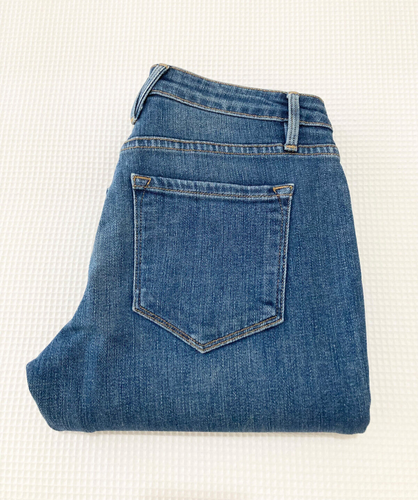 FRAME Inez Skinny Leg Denim Jeans Lucy Blue Low Rise USA 26 - Picture 7 of 12