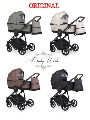 RIKO MILA KINDERWAGEN BABY KINDERWAGEN 2in1 3in1 BABYWANNE + KINDERWAGEN + AUTOSITZ + ISOFIX