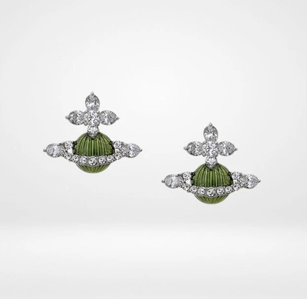 Vivienne westwood 2024 emerald earrings