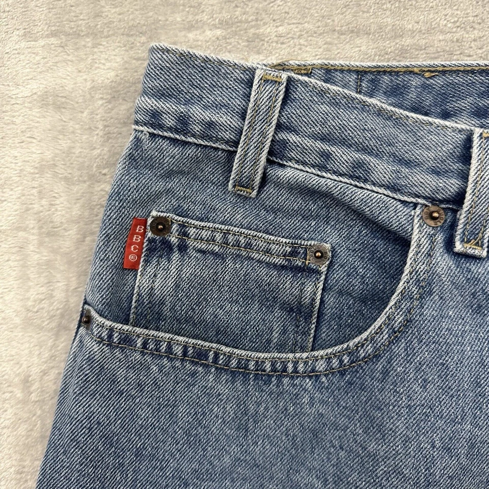 Pantalones Cortos De Colección Bugle Boy Jeans 765 Para Hombre 34 Azul Años 90 Denim Med Lavado 11” Entrepierna Foto 3 de 4