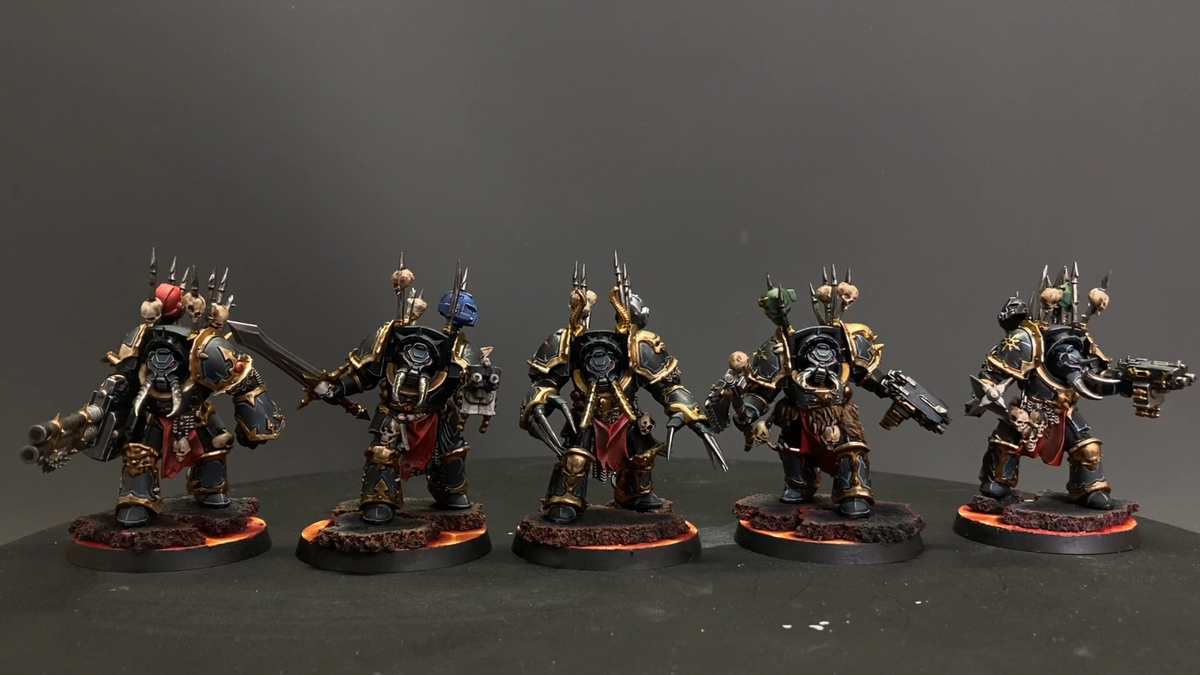 Chaos Terminators Squad Warhammer 40,000 40K Army Chaos