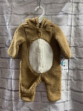   Carters Zip-Up 1 Piece Warm Long Sleeve Easy Care Jumpsuit Reindeer 6M 778