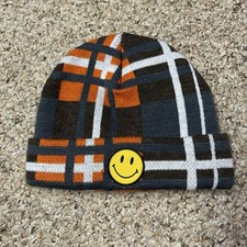 Chinatown Market Smiley Face Beanie Plaid Orange style Catcus plant Supreme type