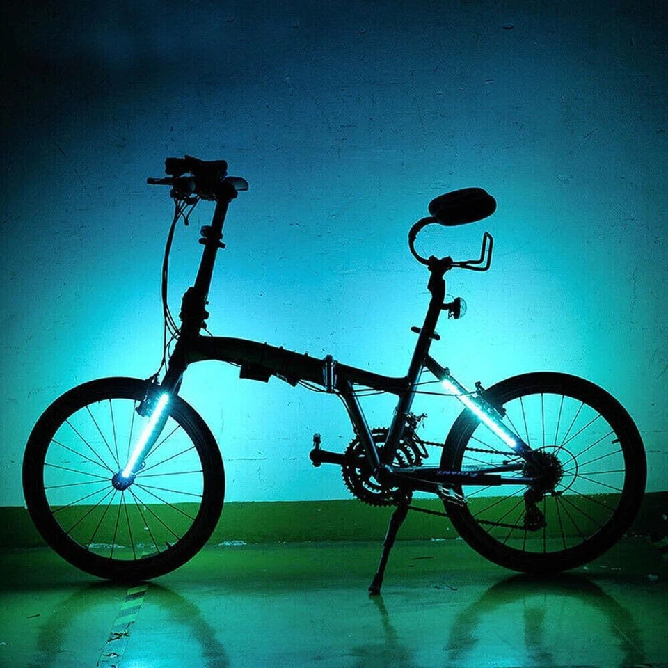 Marco Bicicleta Tira de Luz LED USB Recargable Impermeable 5 Colores Luz de Advertencia Foto 2 de 4
