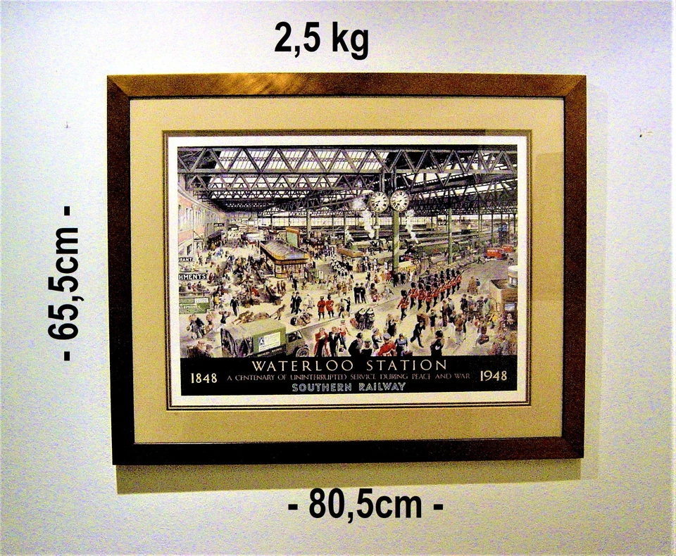 Waterloo Stationvon Helen McKie (1889-1957) ,Edel- Kunstdruck 81 x 66cm - Bild 3 von 4