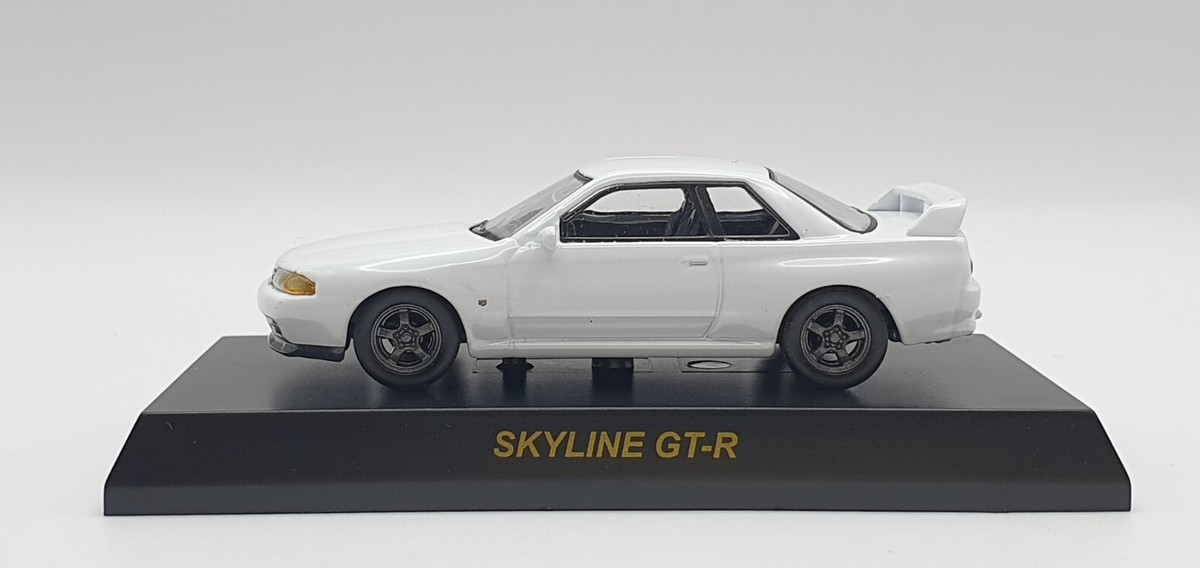 1/64 Kyosho NISSAN SKYLINE GT-R R32 BNR32 WHITE diecast car model