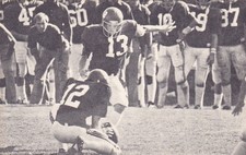 1982 LENOIR-RHYNE COLLEGE BEARS FOOTBALL POCKET SCHEDULE