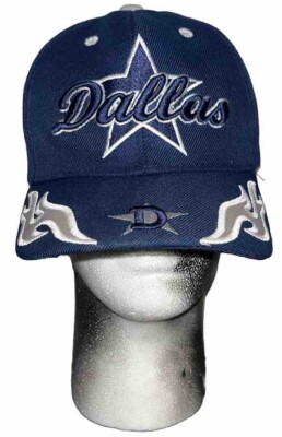 Vintage Dallas Cowboys Adjustable Back Flames Themed Hat
