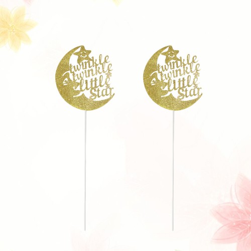 2 PCS Mermaid Cake Topper Children's Birthday Candles Wedding Supplies