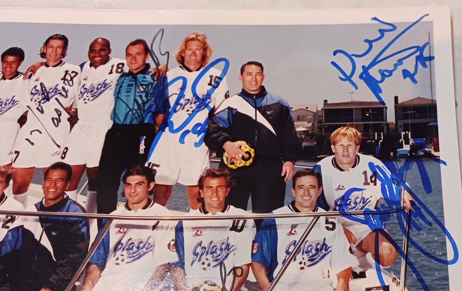 RARE 1995 Anaheim Splash CISL Indoor Soccer SIGNED TEAM PHOTO 14