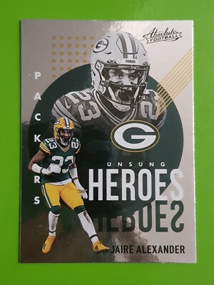 2021 Panini Absolute Unsung Heroes UH10 Jaire Alexander Green Bay Packers