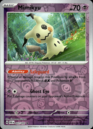 075 pokemon card Japanese Pecharunt 075/106 sv8 TCG Stage 1 Retreat Cost Pokemon Card Game/[SV2a] Pokemon Card