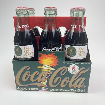 JULY 1995 Atlanta Olympic Coca Cola Coke 6 Pack One Year To Go | eBay