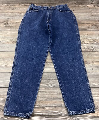 Vintage Chic Mom Jeans High Waste Tapered Leg Blue Denim 18 RUNS SMALL 