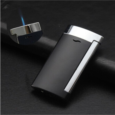 Metal Refillable Cigarette Lighter Windproof Cigar Lighters Jet Flame Gas  Torch