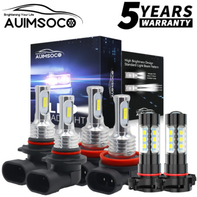 For Jeep Grand Cherokee Sport Utility 2011-2013 LED Headlights & Fog Light Bulbs