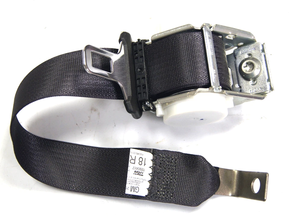 Cinturón de seguridad trasero derecho o derecho Chevy Impala 2006-16 negro ébano nuevo 25849220 19178895 Foto 2 de 4